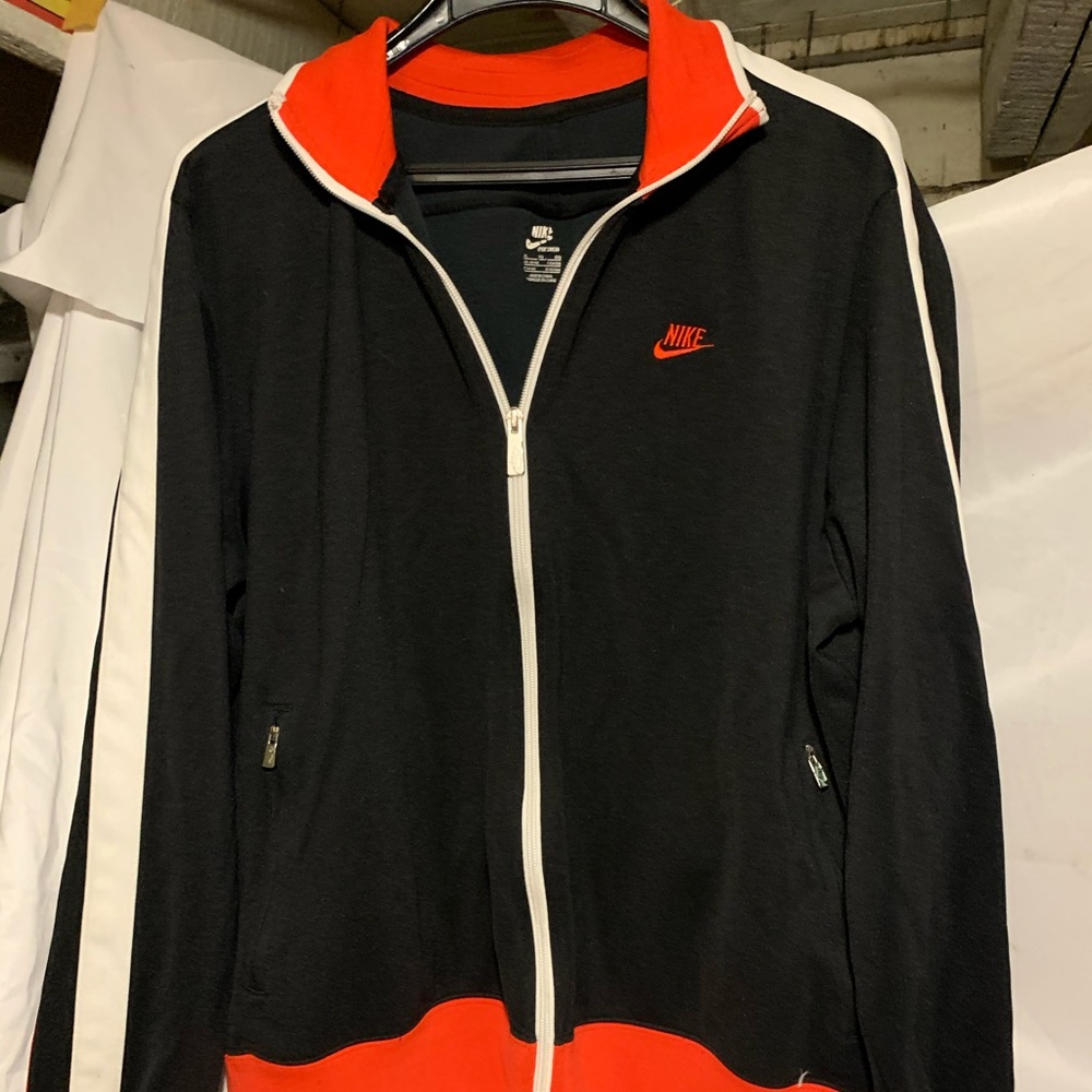Nike Vtg polyester jacket men’s XL red/black